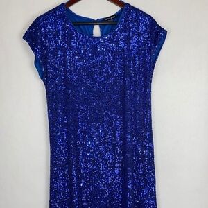 Cable & Gauge | Dresses | Nwt Cable Gauge Cece Green Short Sleeve Scoop  Neck Sequin Dress Medium | Poshmark